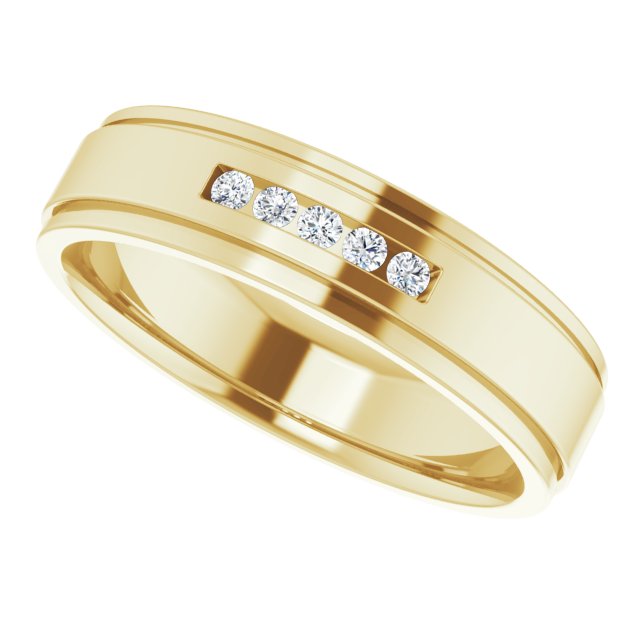 1/10 CTW Lab-Grown Diamond Band, 5.7 mm