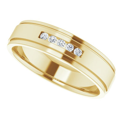1/10 CTW Lab-Grown Diamond Band, 5.7 mm