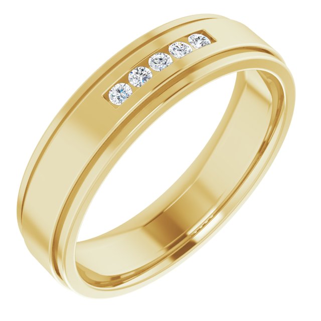 1/10 CTW Lab-Grown Diamond Band, 5.7 mm