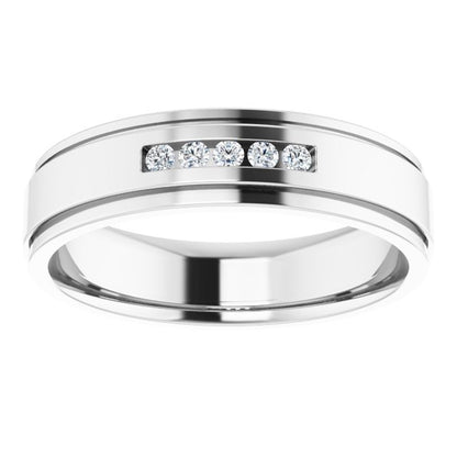 1/10 CTW Natural Diamond Band, 5.7 mm