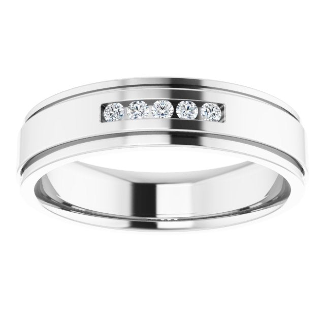 1/10 CTW Lab-Grown Diamond Band, 5.7 mm