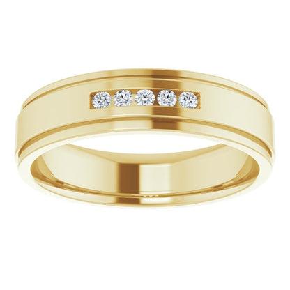 1/10 CTW Lab-Grown Diamond Band, 5.7 mm