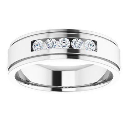 1/3 CTW Lab-Grown Diamond Band, 6.5 mm