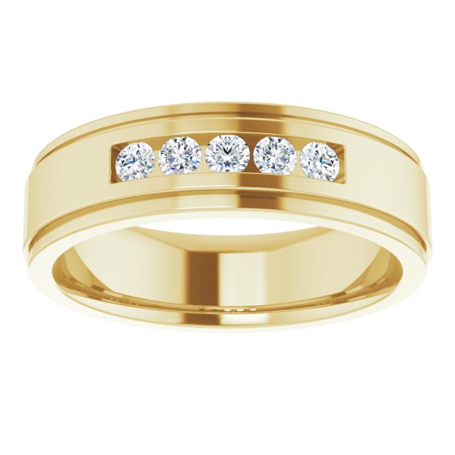 1/3 CTW Natural Diamond Band, 6.5 mm