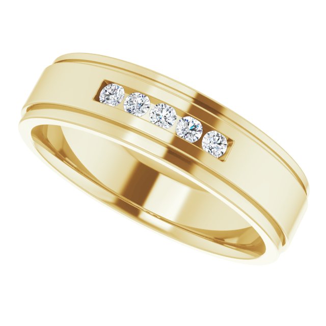 1/6 CTW Natural Diamond Band, 6 mm