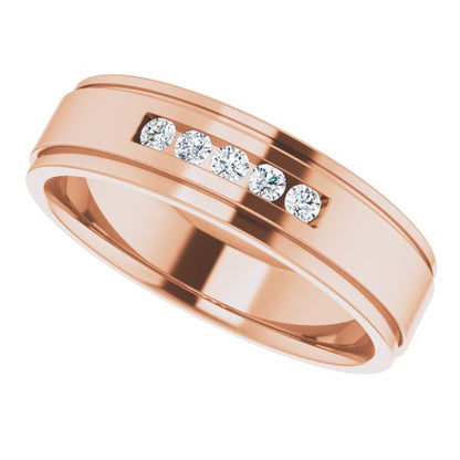 1/6 CTW Natural Diamond Band, 6 mm