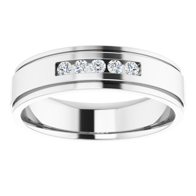 1/6 CTW Lab-Grown Diamond Band, 6 mm