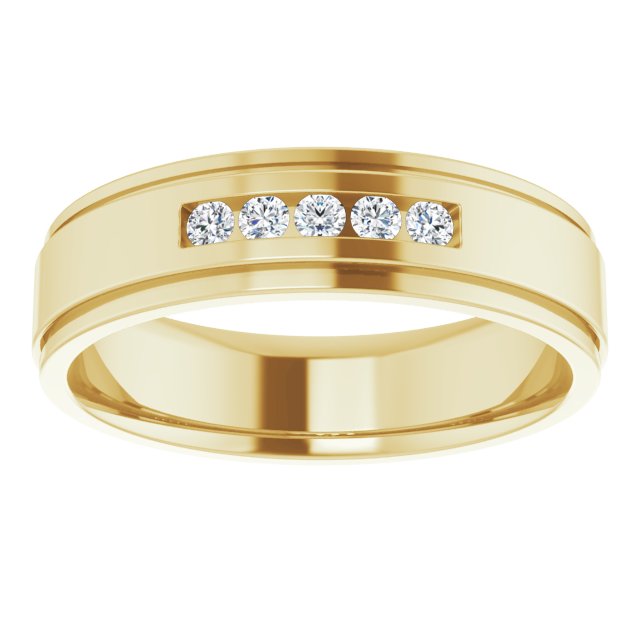 1/6 CTW Lab-Grown Diamond Band, 6 mm