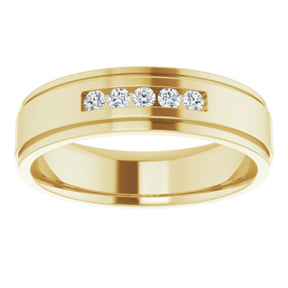 1/6 CTW Lab-Grown Diamond Band, 6 mm