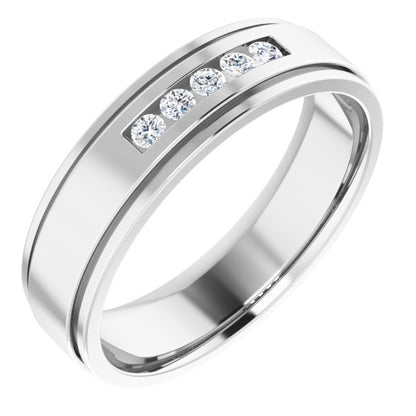 1/6 CTW Natural Diamond Band, 6 mm