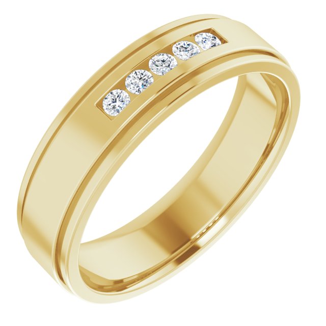 1/6 CTW Natural Diamond Band, 6 mm