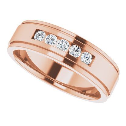 1/3 CTW Lab-Grown Diamond Band, 6.5 mm
