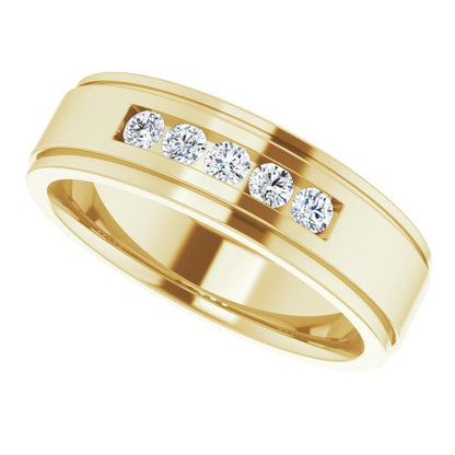 1/3 CTW Lab-Grown Diamond Band, 6.5 mm