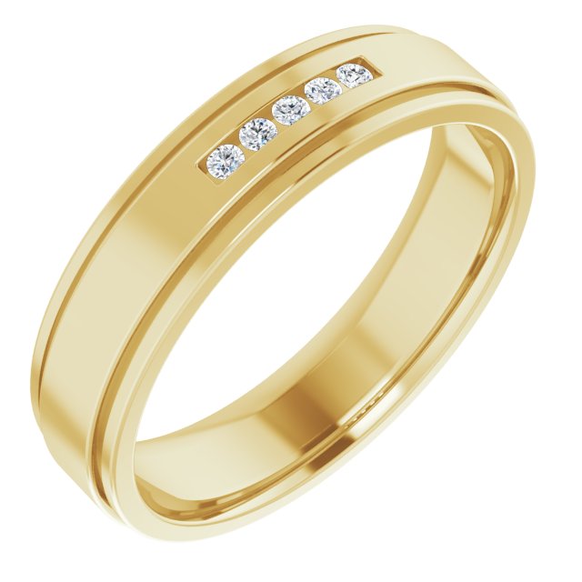 .08 CTW Lab-Grown Diamond Band, 5.5 mm