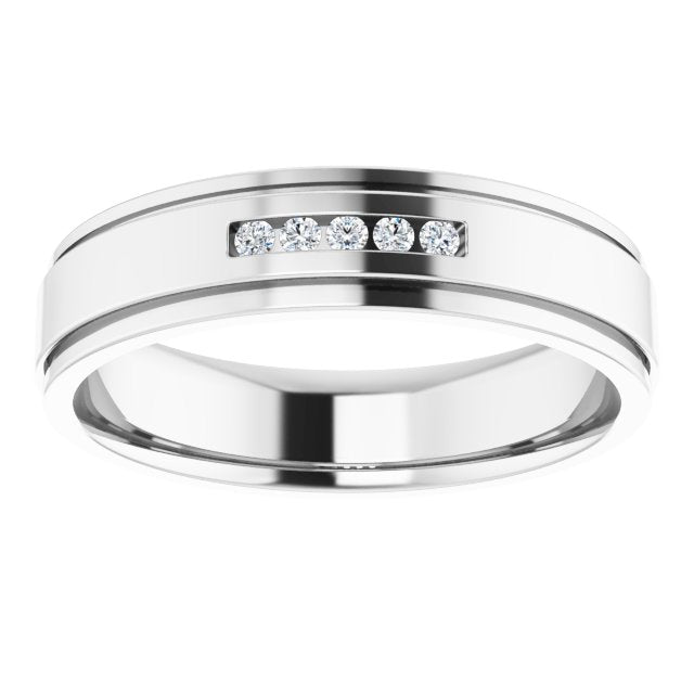 .08 CTW Natural Diamond Band, 5.5 mm