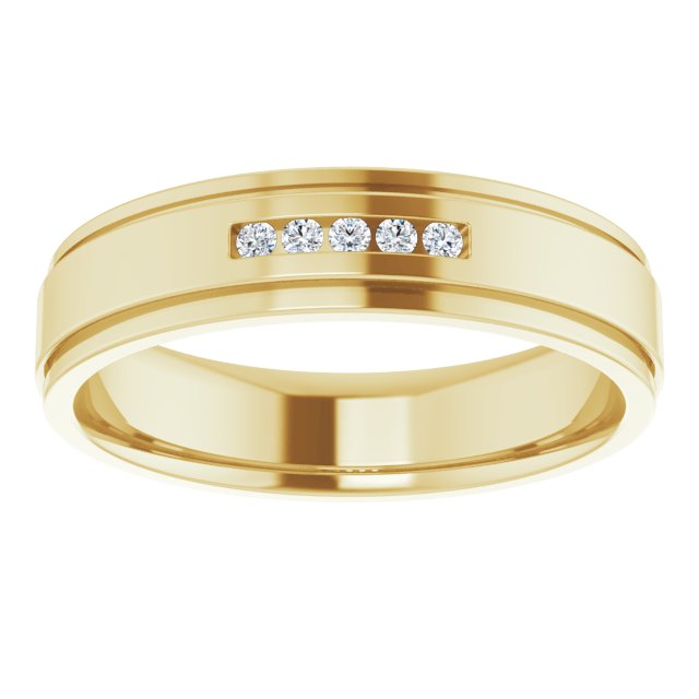 .08 CTW Natural Diamond Band, 5.5 mm