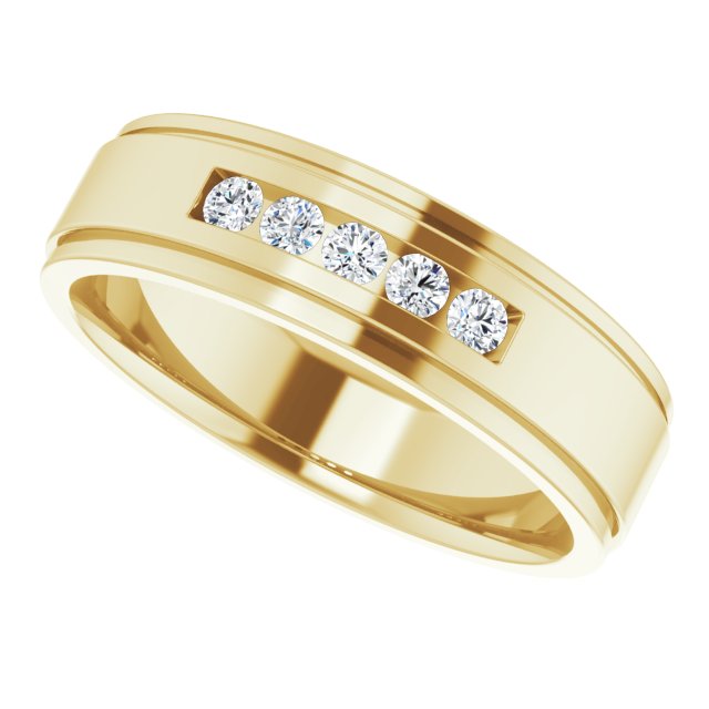 1/5 CTW Natural Diamond Band, 6.25 mm