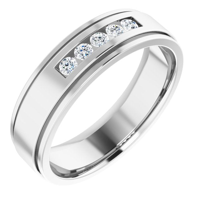 1/5 CTW Lab-Grown Diamond Band, 6.25 mm