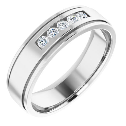 1/5 CTW Lab-Grown Diamond Band, 6.25 mm