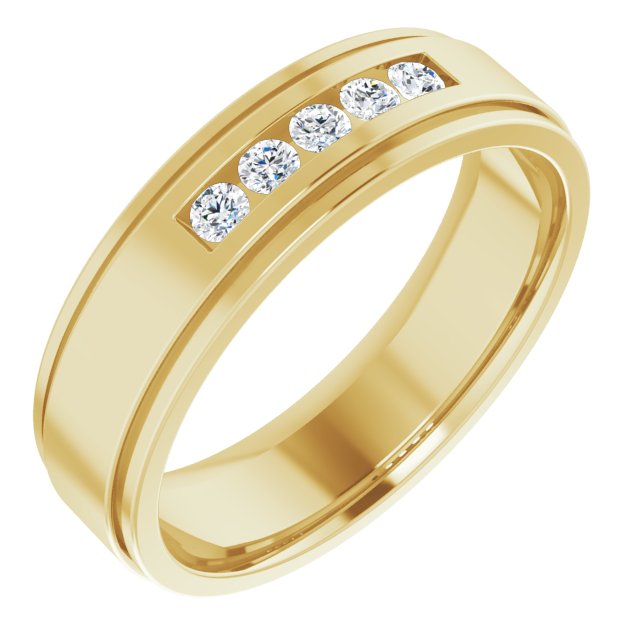 1/5 CTW Lab-Grown Diamond Band, 6.25 mm