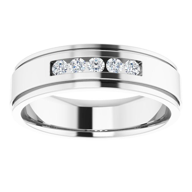 1/5 CTW Natural Diamond Band, 6.25 mm