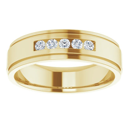 1/5 CTW Lab-Grown Diamond Band, 6.25 mm