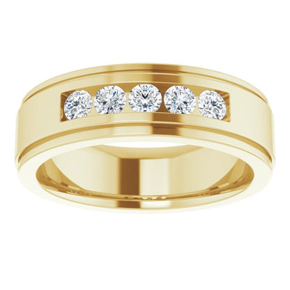 1/2 CTW Lab-Grown Diamond Band, 7 mm