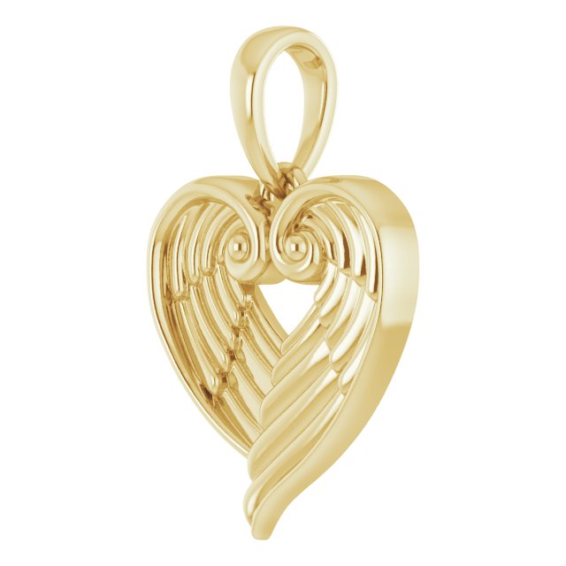 Angel Wing Heart Pendant