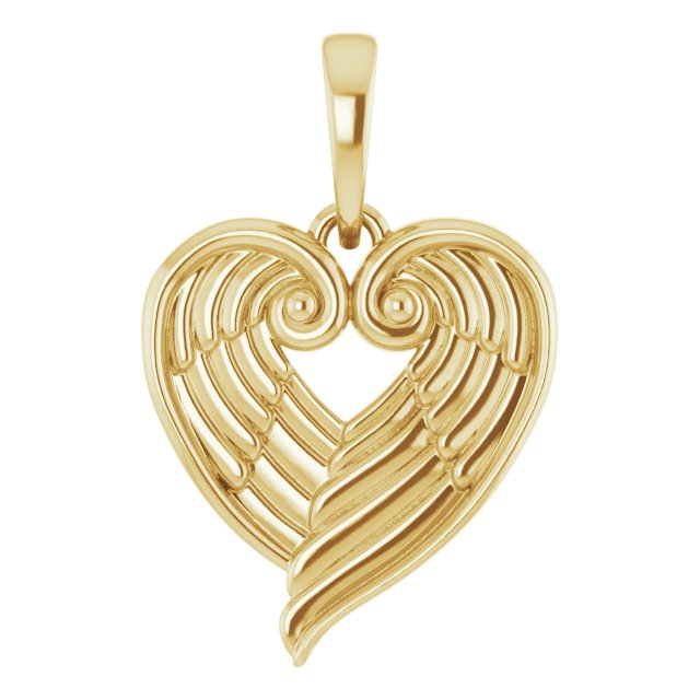 Angel Wing Heart Pendant