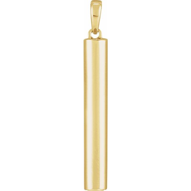 Ash Holder Cylinder Bar Pendant