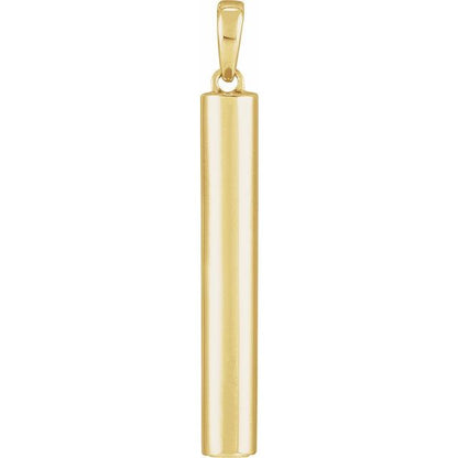 Ash Holder Cylinder Bar Pendant