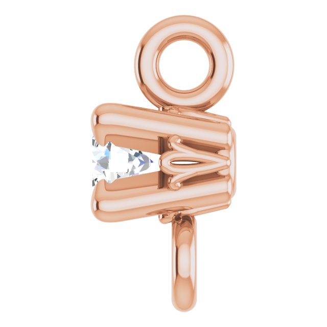 .03 CT Natural Diamond Link, 2.62 mm x 5.93 mm