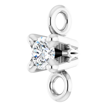 .03 CT Natural Diamond Link, 2.62 mm x 5.93 mm