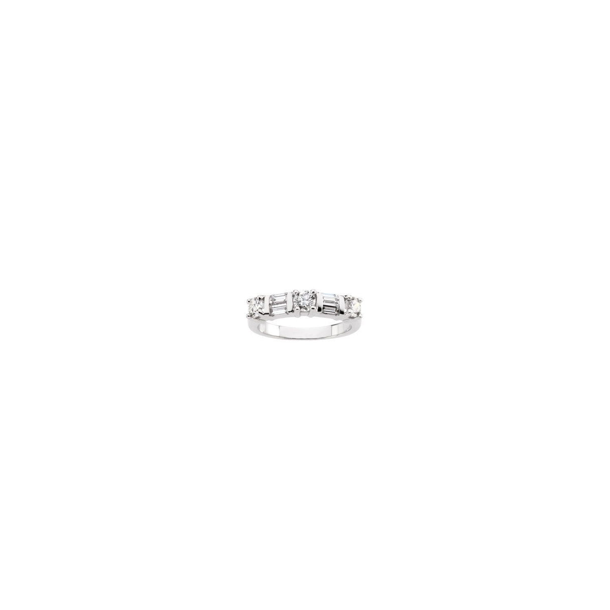 Platinum 3/4 CTW Natural Diamond Anniversary Band