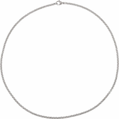Stainless Steel Rolo 22" Chain