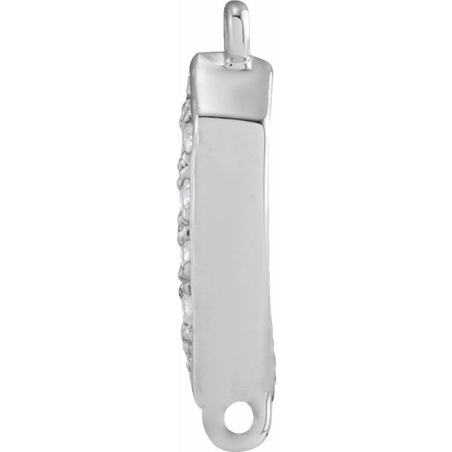 .07 CTW Natural Diamond Link, 3.84 mm x 7.81 mm