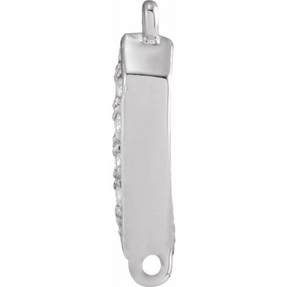 .07 CTW Natural Diamond Link, 3.84 mm x 7.81 mm