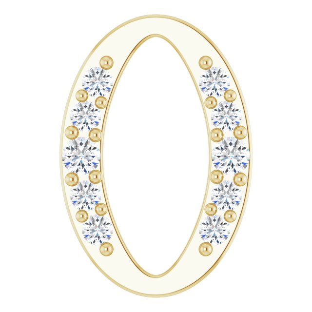 1/10 CTW Natural Diamond Oval Link