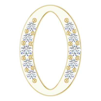 1/10 CTW Natural Diamond Oval Link