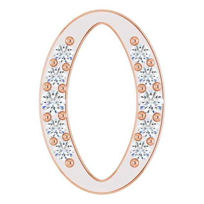 1/10 CTW Lab-Grown Diamond Oval Link