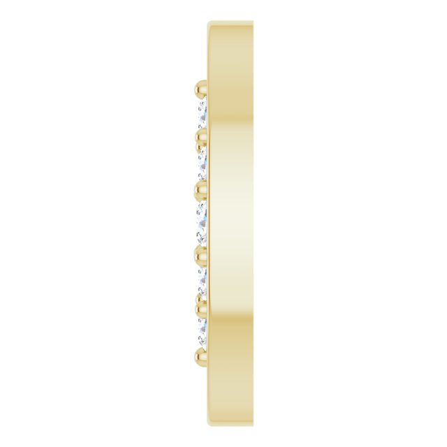 1/10 CTW Natural Diamond Oval Link