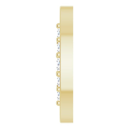 1/10 CTW Natural Diamond Oval Link
