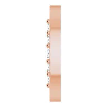 1/10 CTW Natural Diamond Oval Link