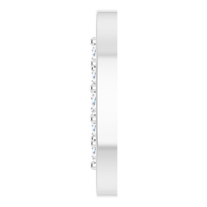 1/10 CTW Natural Diamond Oval Link