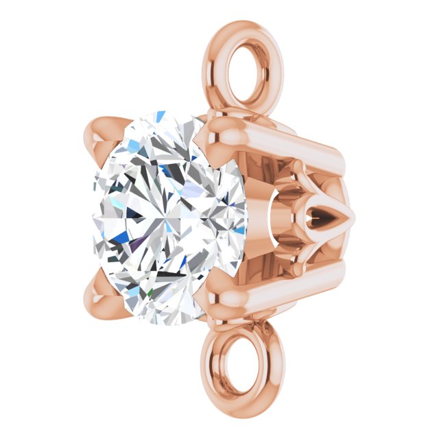 1/4 CT Natural Diamond Link, 4.25 mm x 7.4 mm