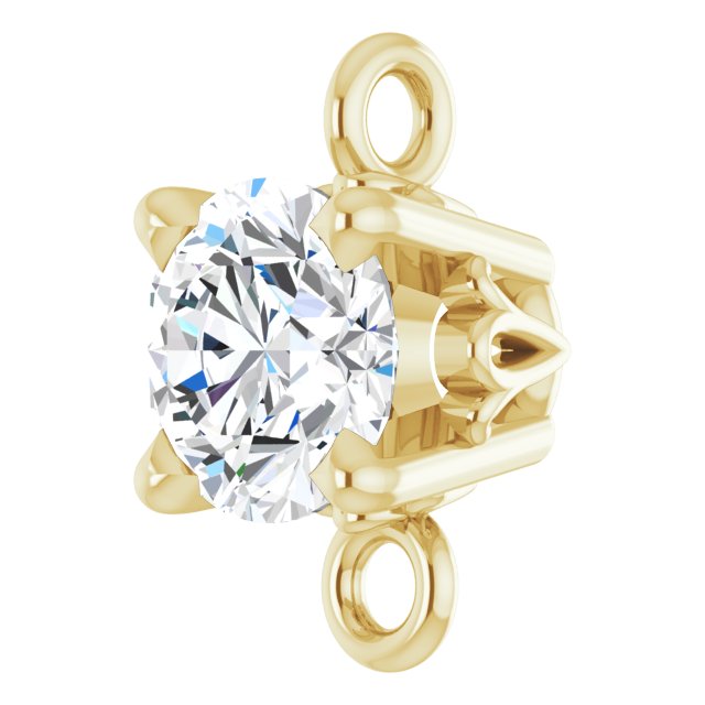 1/4 CT Natural Diamond Link, 4.25 mm x 7.4 mm