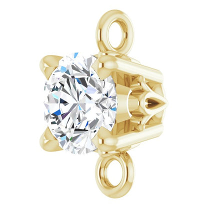 1/4 CT Natural Diamond Link, 4.25 mm x 7.4 mm