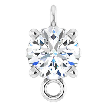 1/4 CT Natural Diamond Link, 4.25 mm x 7.4 mm