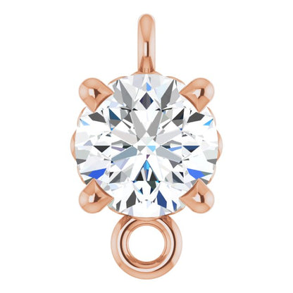 1/4 CT Natural Diamond Link, 4.25 mm x 7.4 mm