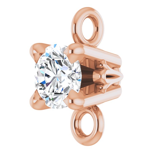1/10 CT Natural Diamond Link, 3.4 mm x 6.4 mm